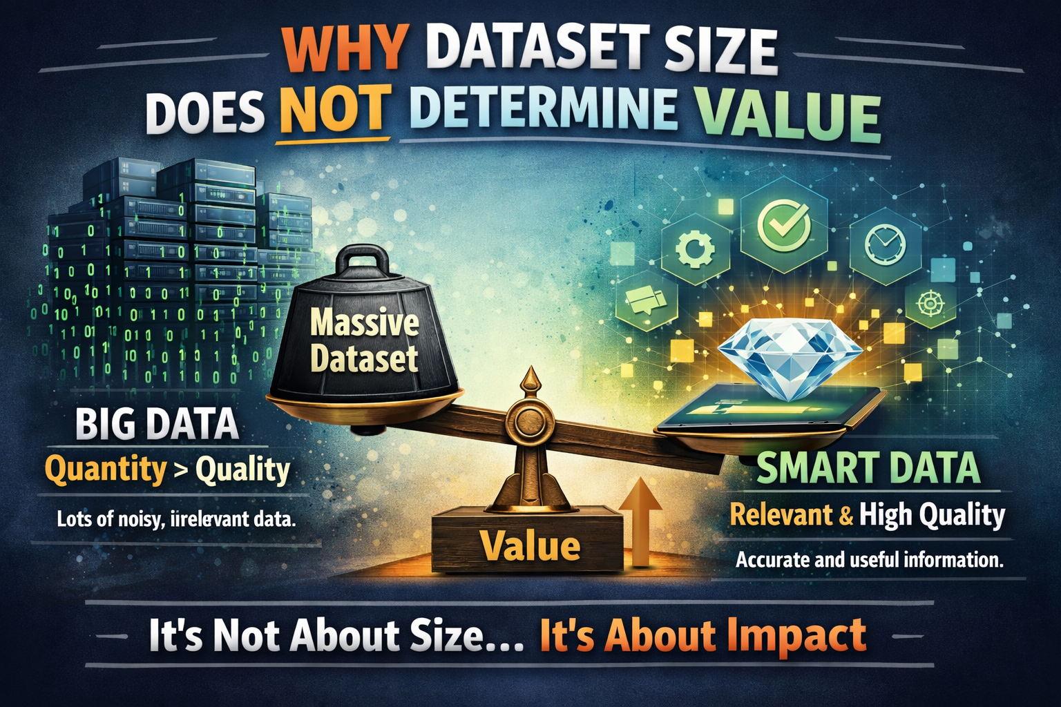 Why Dataset Size Does Not Determine Value